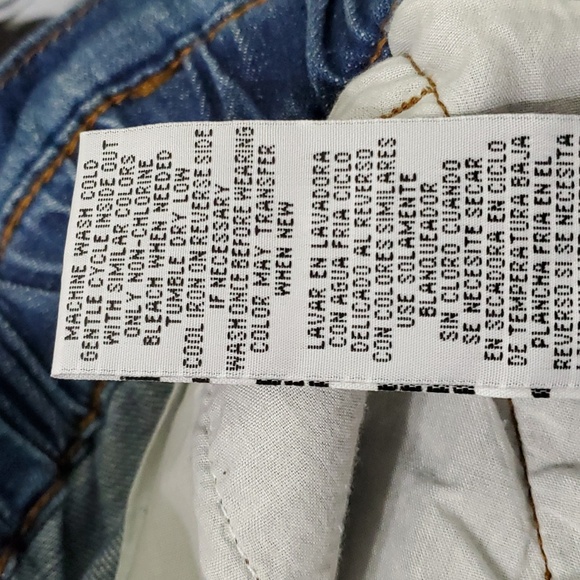 STS BLUE High Rise Raw Hem Elastic Waist Denim Emilia Shorts, Size 35/20,  NWT - Picture 12 of 13